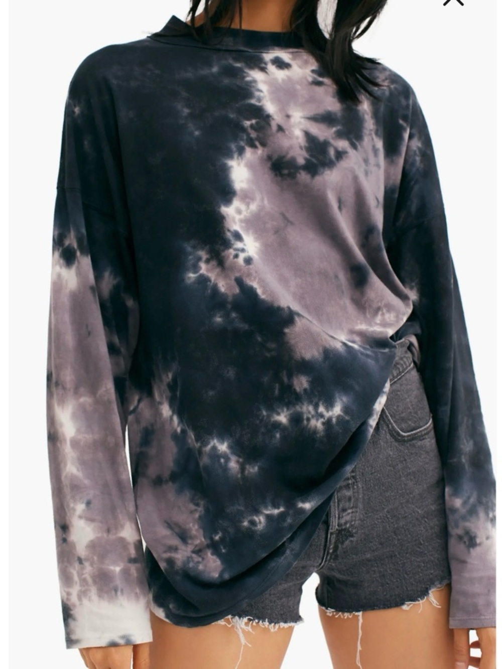 We the Free Free People “Be Free” Tie-Dye Long Sleeved T-Shirt